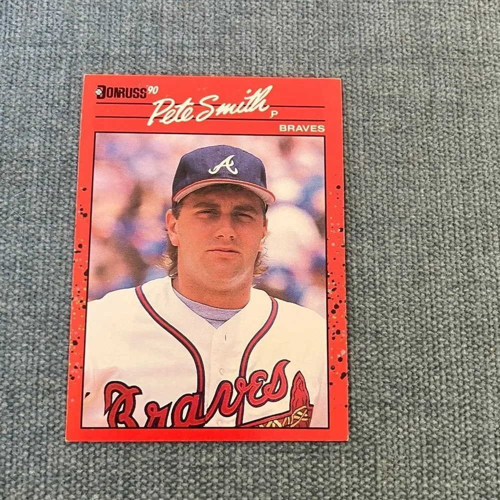 1990 Donruss Atlanta Braves Baseball Card Trading Card